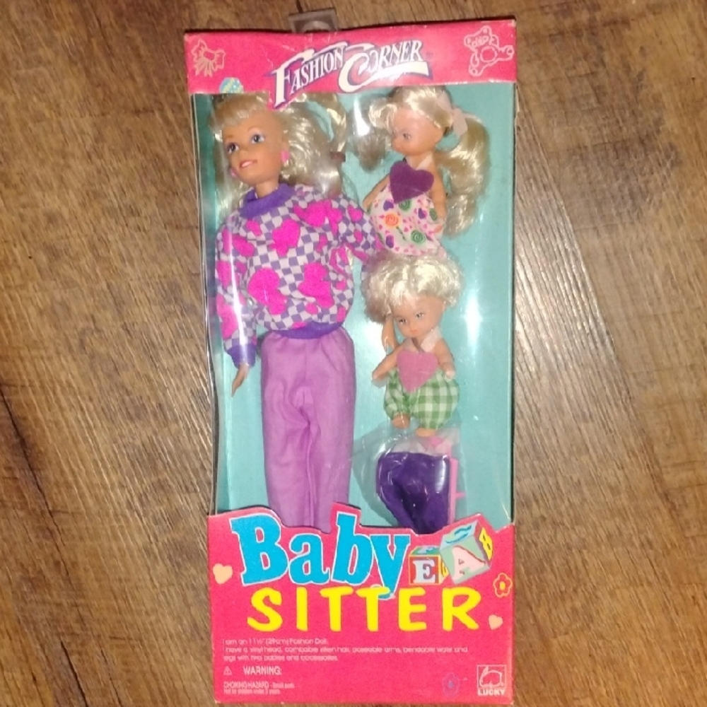 Fashion Corner LA Babysitter Doll Set - Purple and Pink Outfit